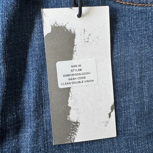 NWT Studio Blue Straight Leg High Rise Stretch Jeans, Medium Wash, Women's 32/14 - Picture 6 of 8